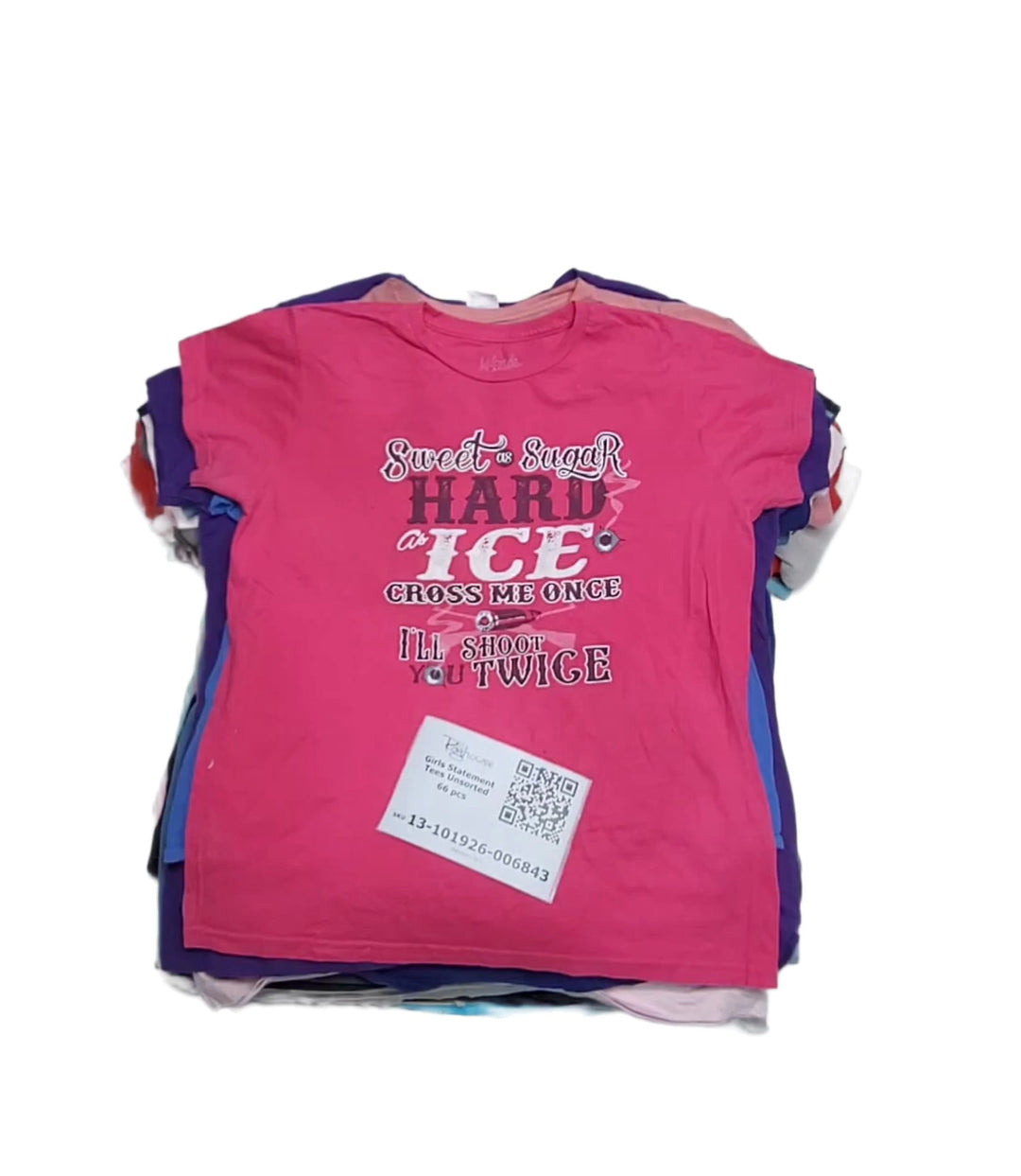 Girls Statement Tees Unsorted 66 pcs