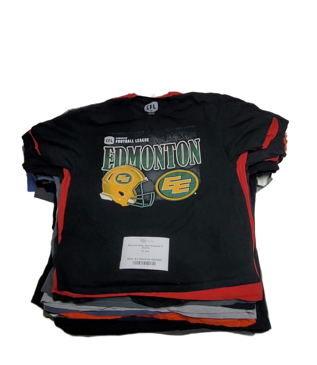 Recycle Over Size Graphic T-Shirts 51 pcs