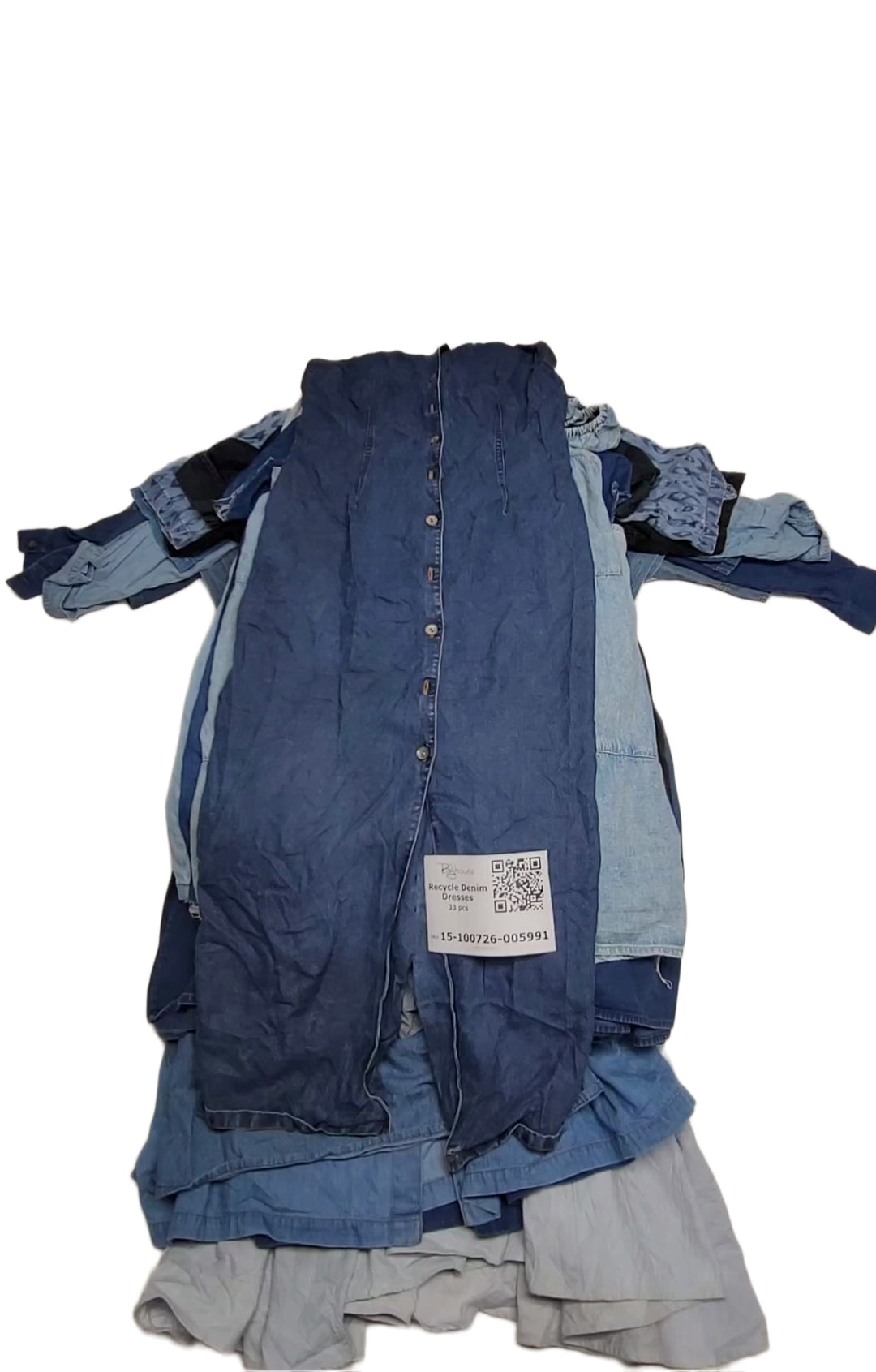 Recycle Denim Dresses 33 pcs