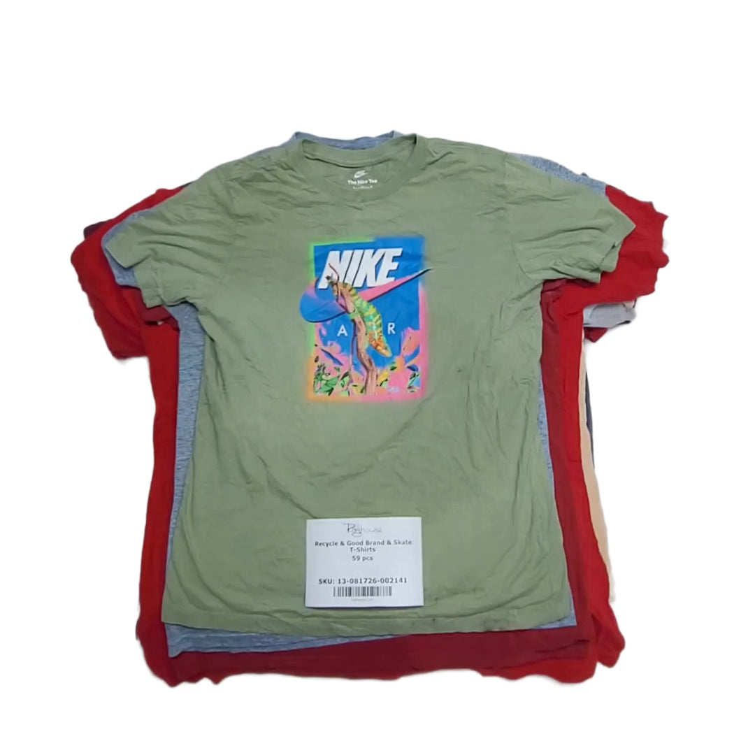 Recycle & Good Brand & Skate T-Shirts 59 pcs