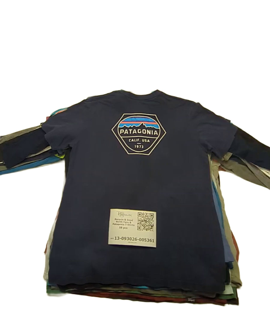 Recycle & Good North Face & Patagonia T-Shirts 58 pcs