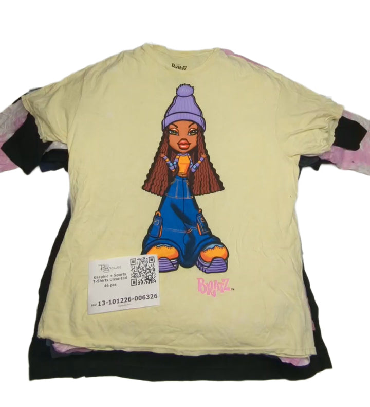 Graphic + Sports T-Shirts Unsorted 46 pcs