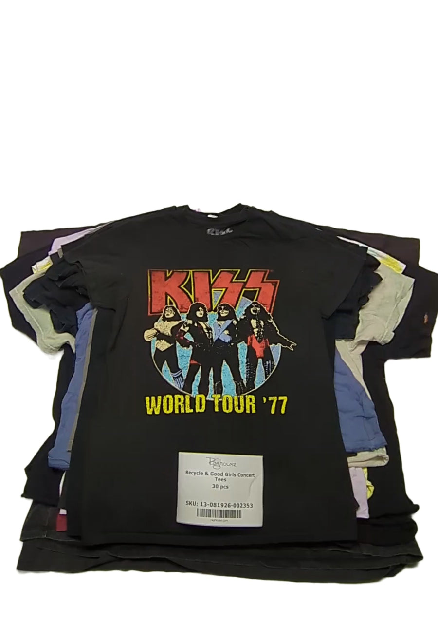 Recycle & Good Girls Concert Tees 30 pcs