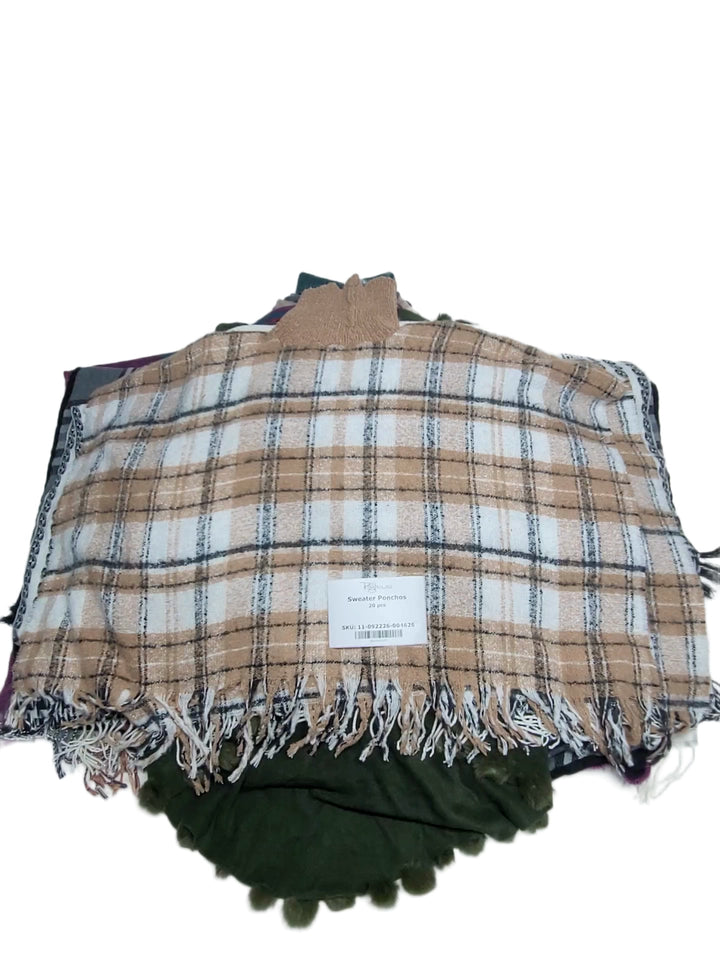 Sweater Ponchos 20 pcs
