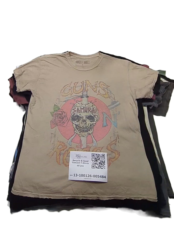 Recycle & Good Concert T-Shirts 60 pcs