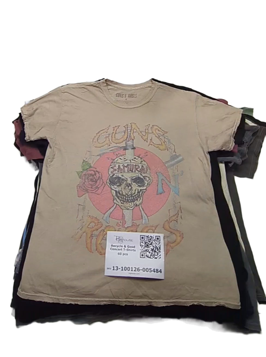 Recycle & Good Concert T-Shirts 60 pcs