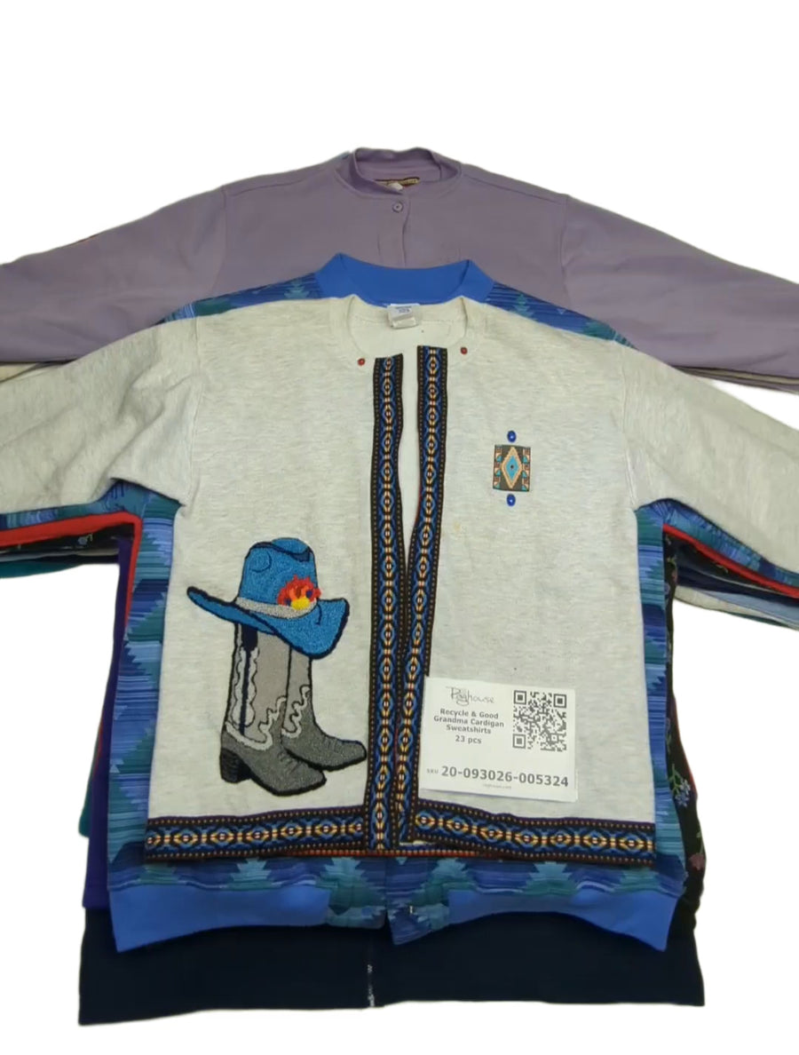 Recycle & Good Grandma Cardigan Sweatshirts 23 pcs