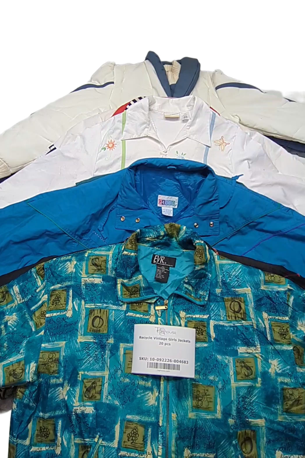 Recycle Vintage Girls Jackets 20 pcs