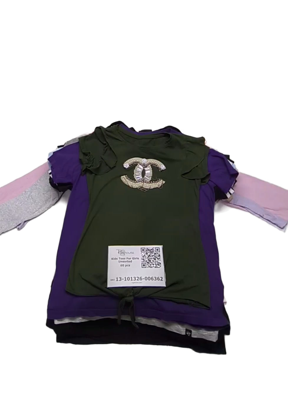 Kids Tees For Girls Unsorted 60 pcs