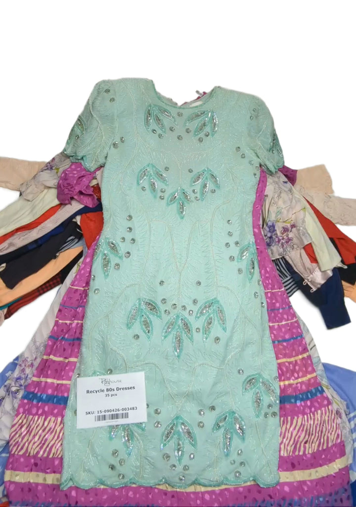 Recycle 80s Dresses 35 pcs