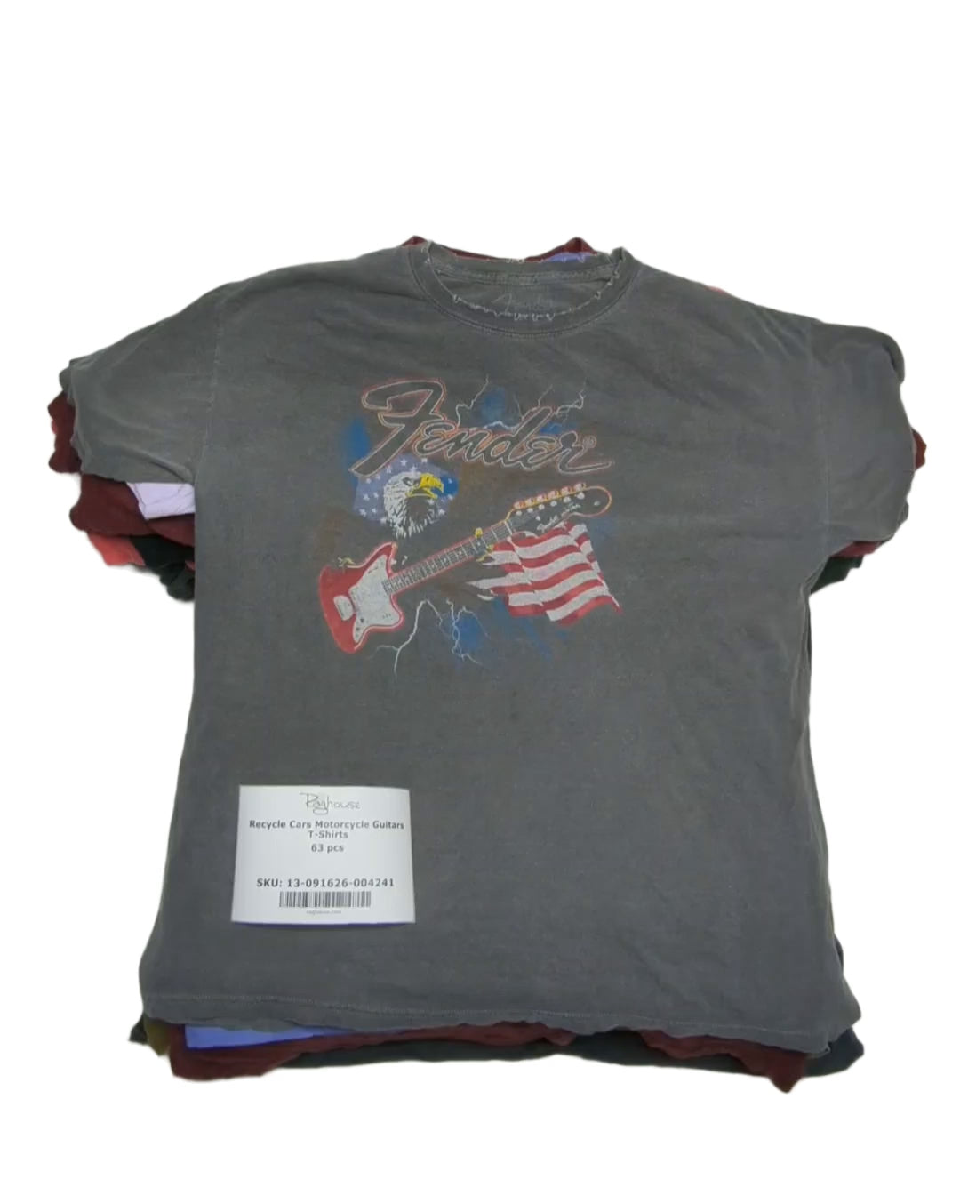 Recycle Cars Motorcycle Guitars T-Shirts 63 pcs