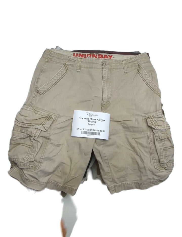 Recycle Mens Cargo Shorts 30 pcs