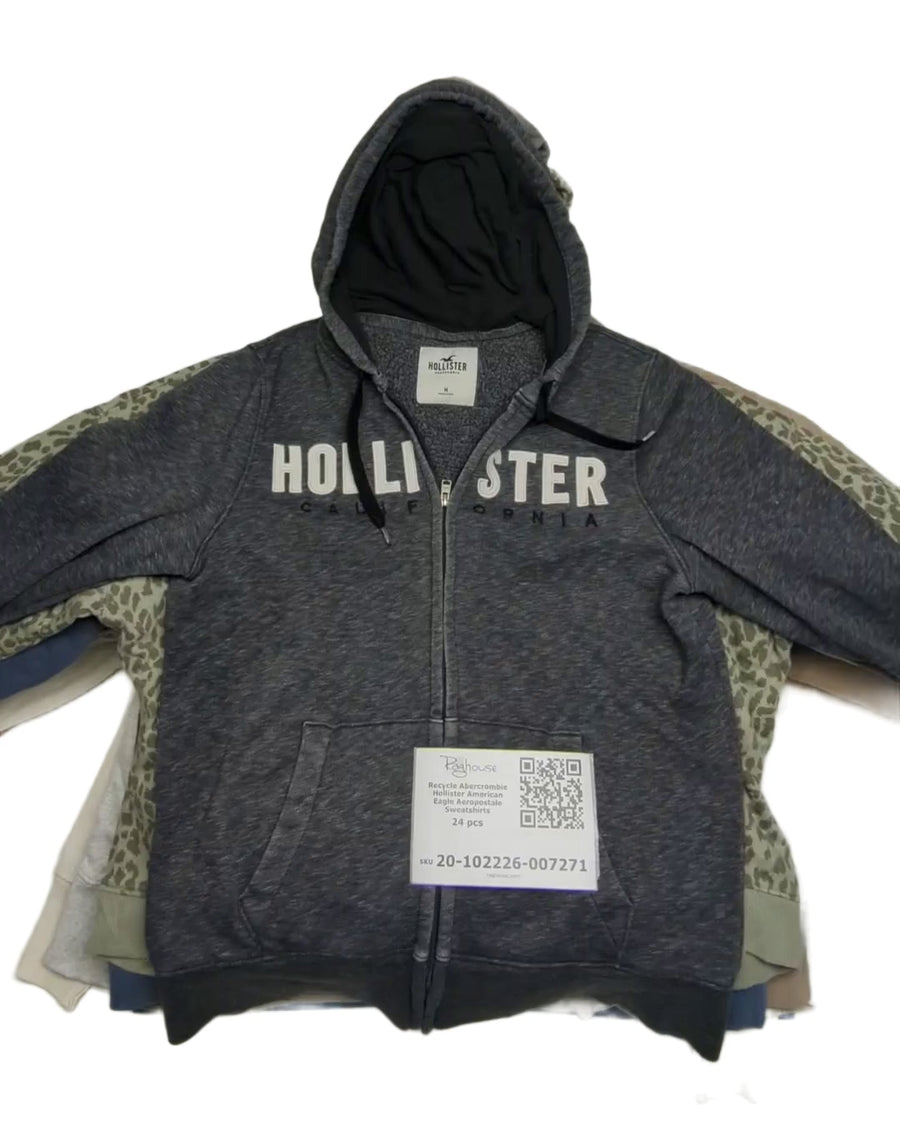 Recycle Abercrombie Hollister American Eagle Aeropostale Sweatshirts 24 pcs