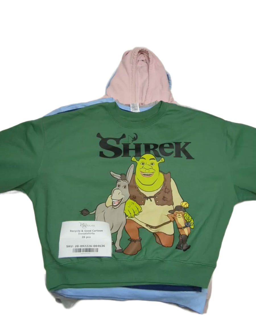 Recycle & Good Cartoon Sweatshirts 26 pcs