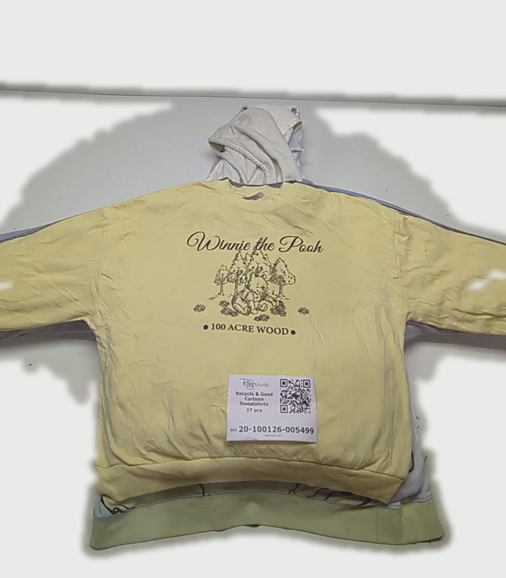 Recycle & Good Cartoon Sweatshirts 27 pcs