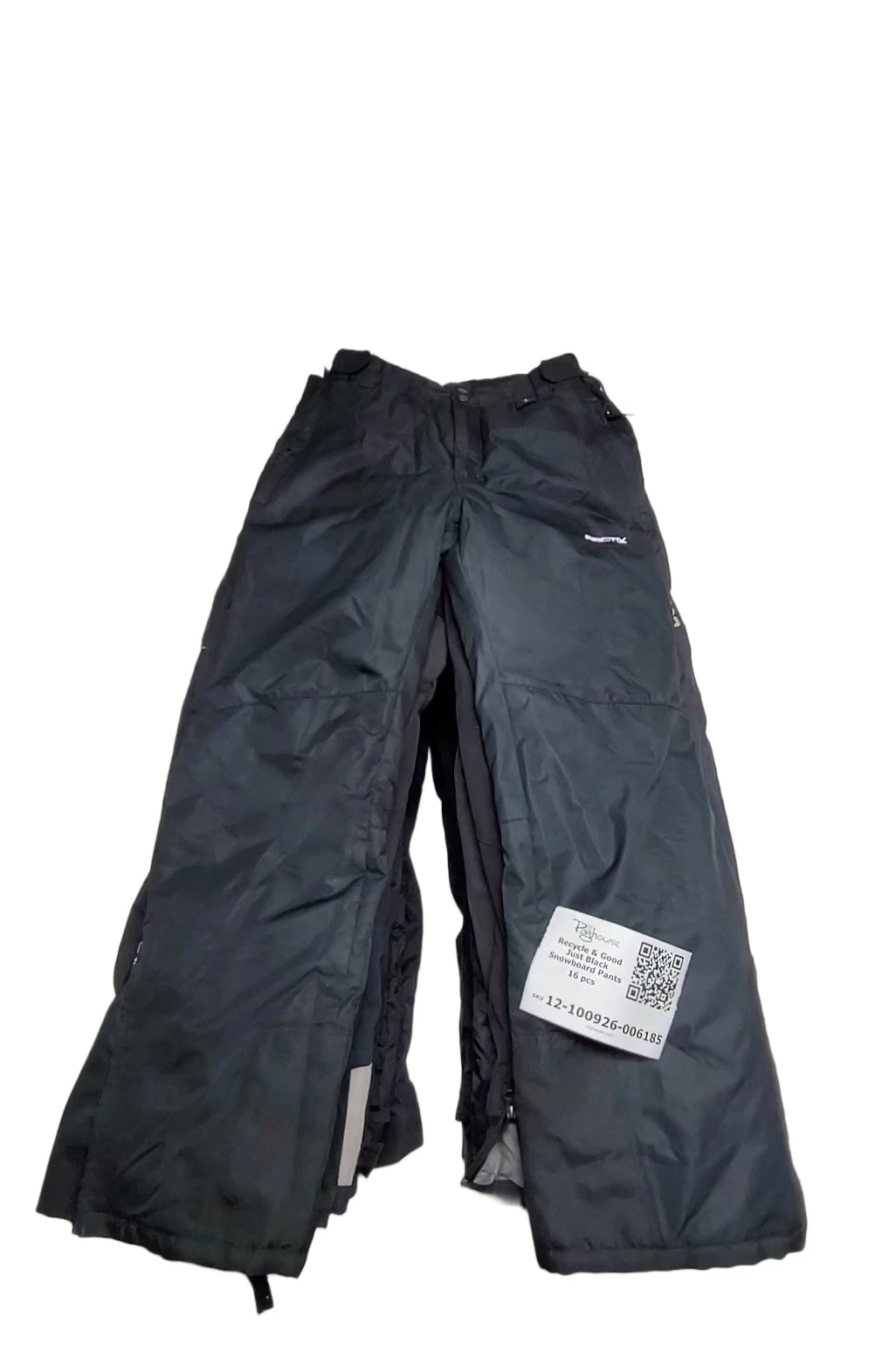 Recycle & Good Just Black Snowboard Pants 16 pcs