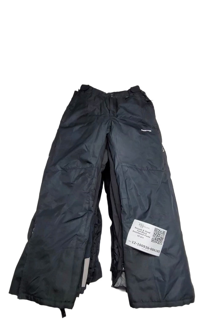 Recycle & Good Just Black Snowboard Pants 16 pcs