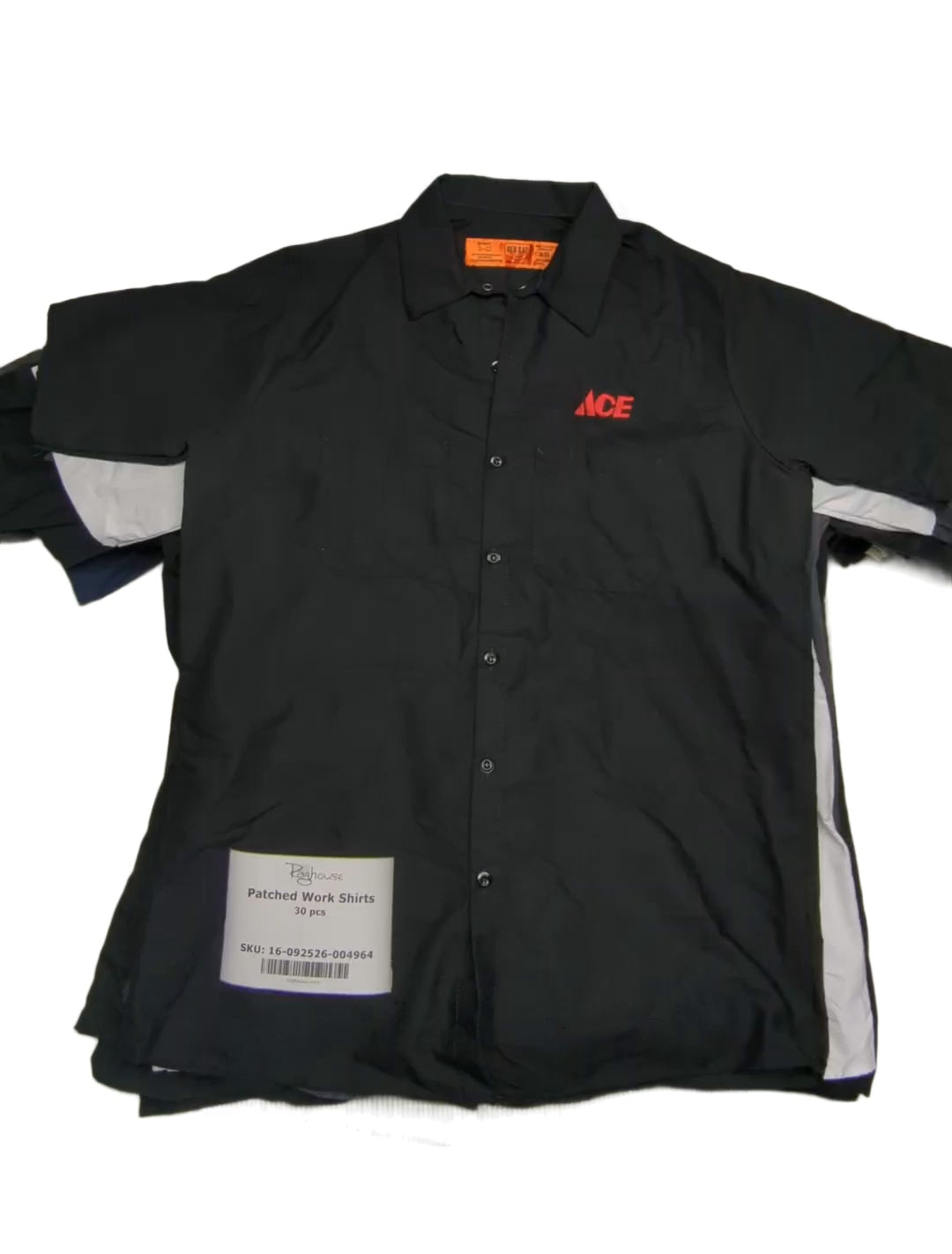 Patched Work Shirts 30 pcs