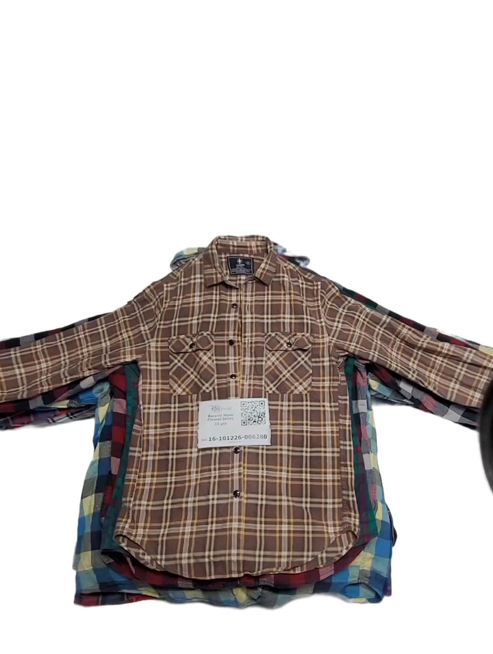 Recycle Mens Flannel Shirts 33 pcs