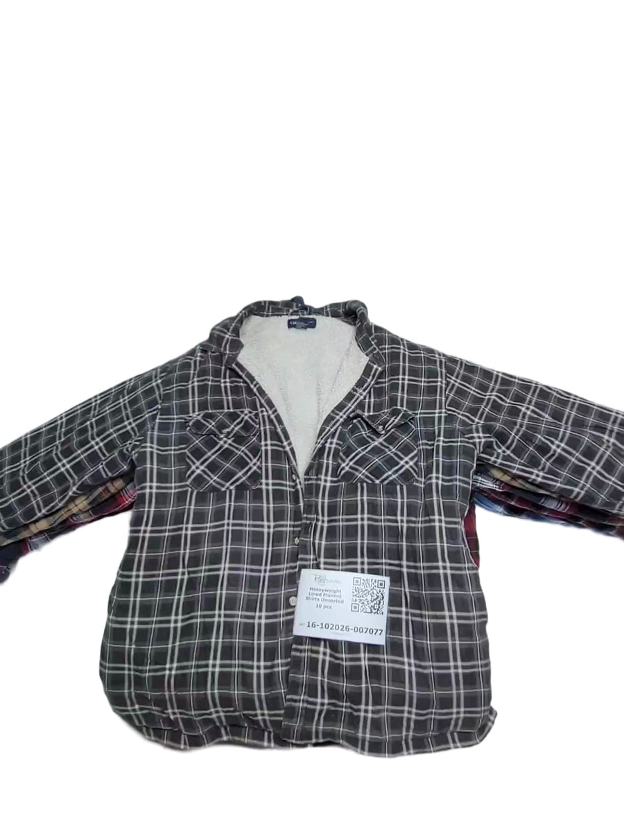 Heavyweight Lined Flannel Shirts Unsorted 10 pcs