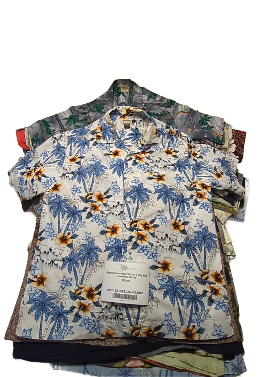 Recycle Hawaiian Shirts + Big Size Hawaiian Shirts 50 pcs
