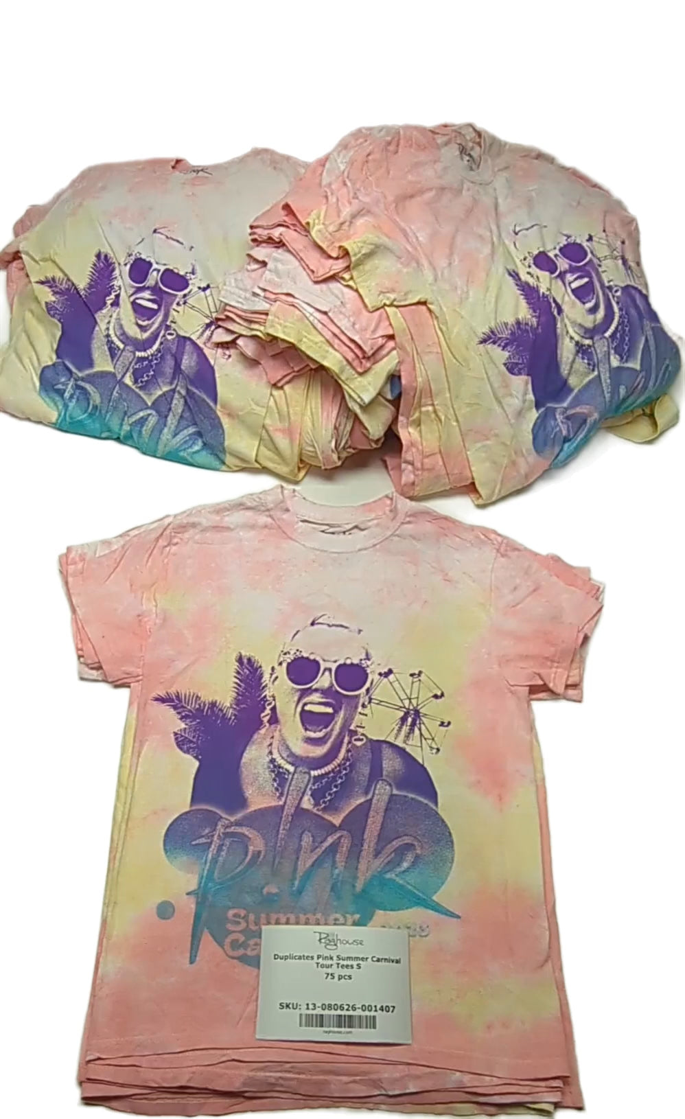 Duplicates Pink Summer Carnival Tour Tees S 75 pcs