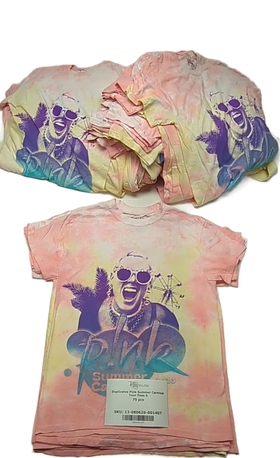 Duplicates Pink Summer Carnival Tour Tees S 75 pcs