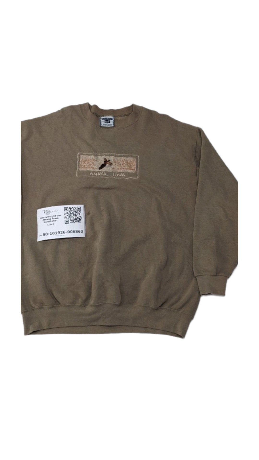 Heavyweight Lee Amana Iowa Sweatshirt 1 pc