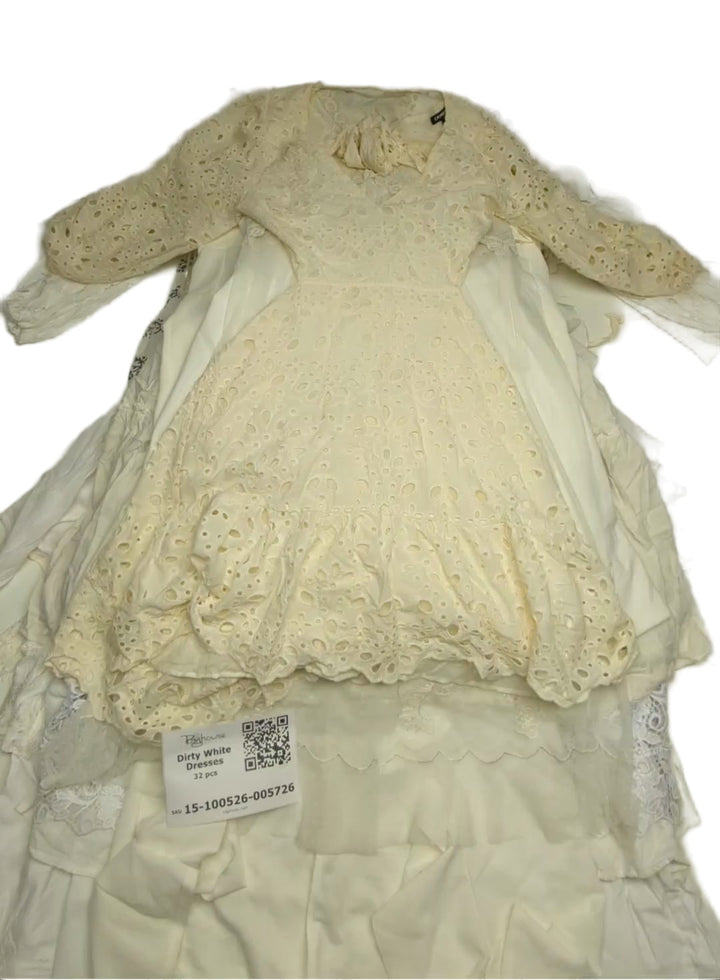 Dirty White Dresses 32 pcs