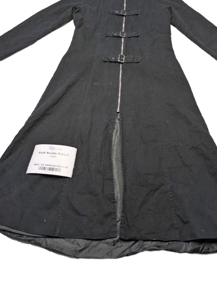 Goth Buckle Trench 1 pc