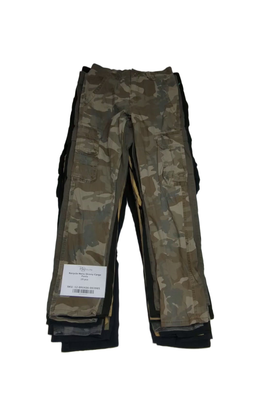 Recycle Mens Skinny Cargo Pants 19 pcs