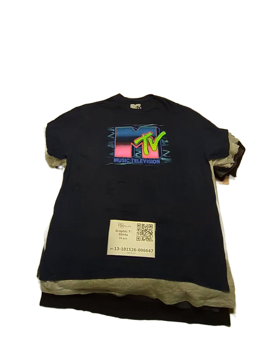 Graphic T-Shirts 59 pcs