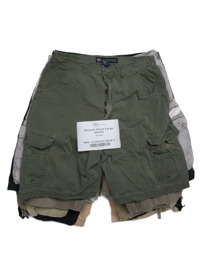 Recycle Mens Cargo Shorts 31 pcs