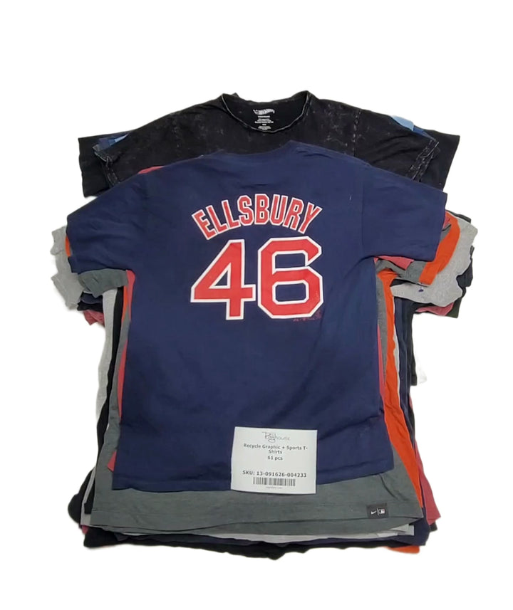 Recycle Graphic + Sports T-Shirts 61 pcs