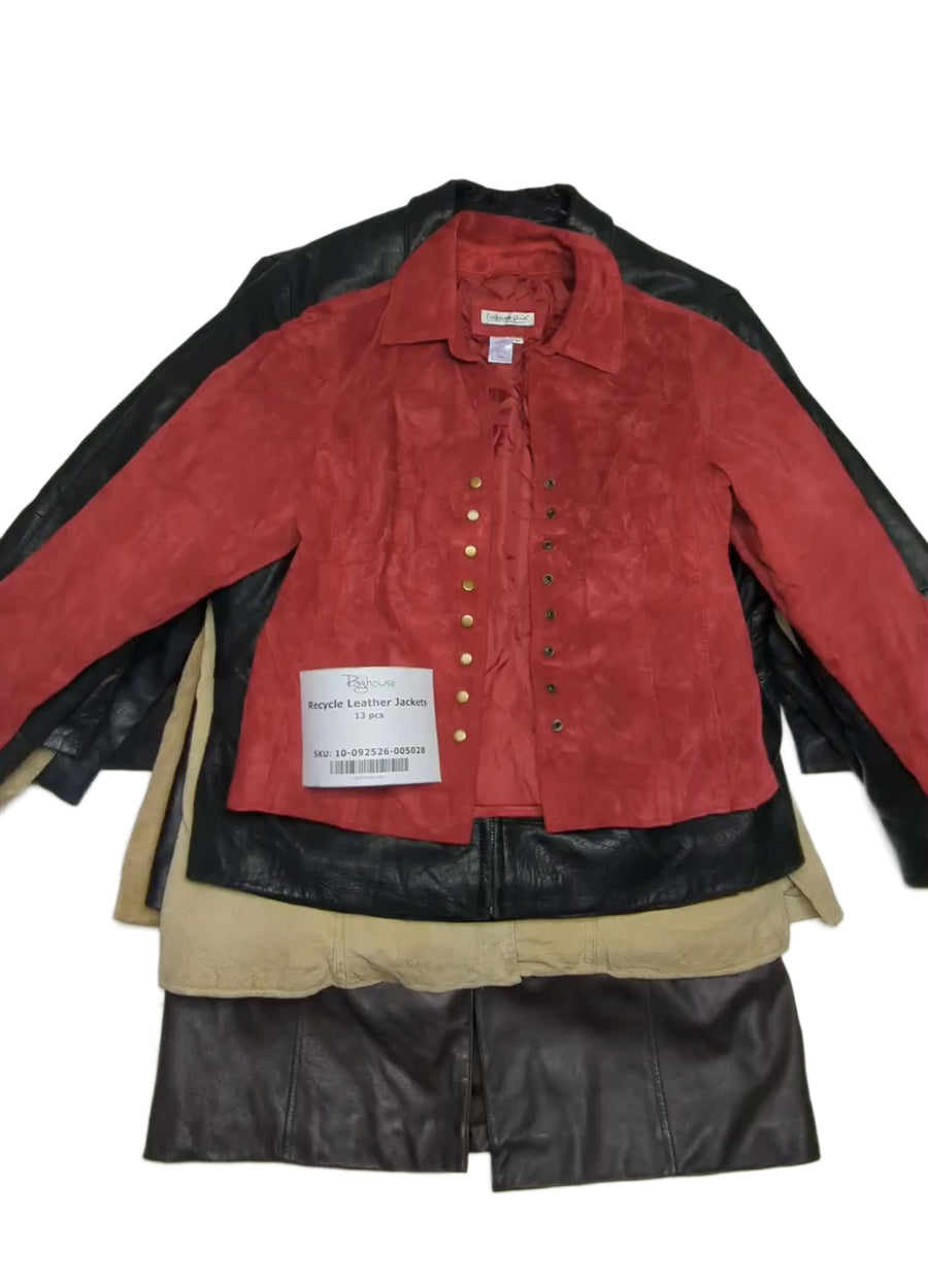 Recycle Leather Jackets 13 pcs