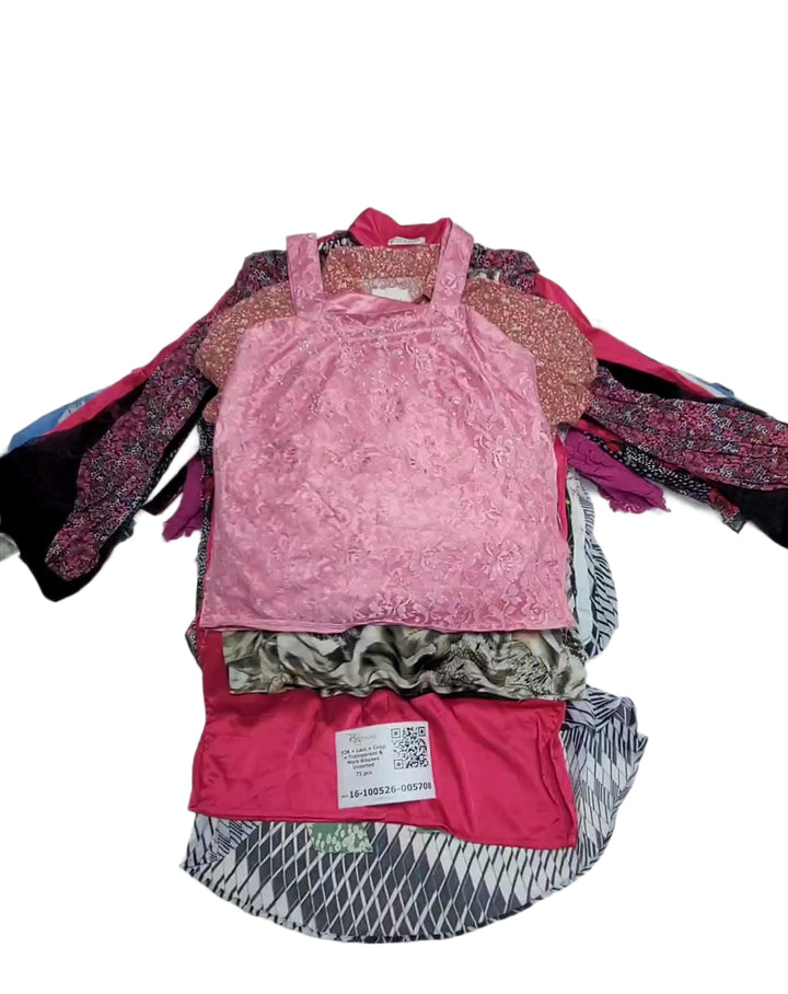 Y2K + Lace + Crop + Transparent & More Blouses Unsorted 75 pcs