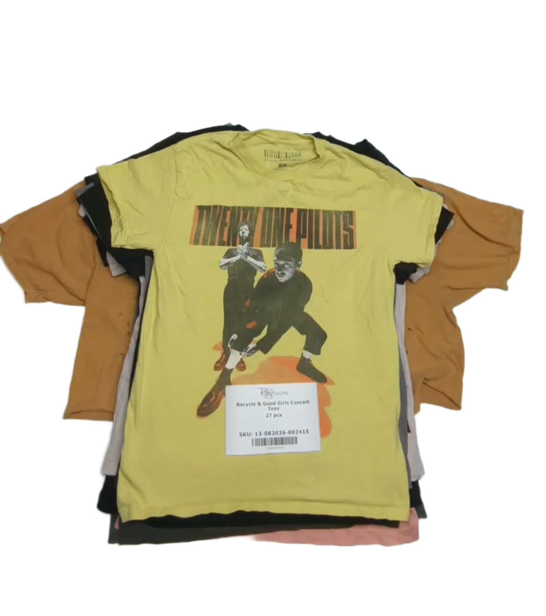 Recycle & Good Girls Concert Tees 27 pcs