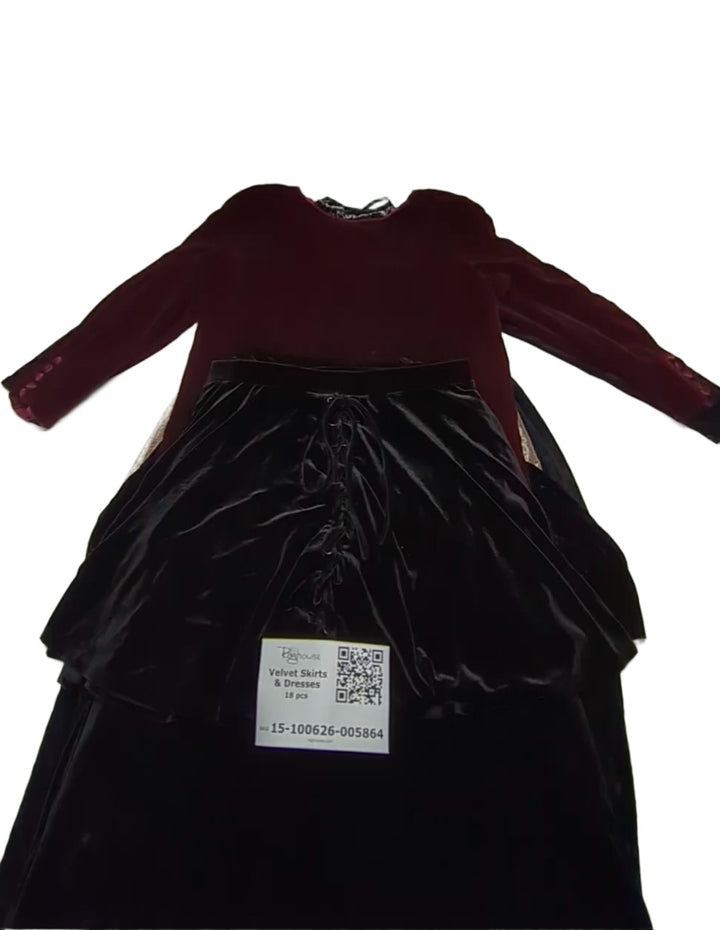 Velvet Skirts & Dresses 18 pcs