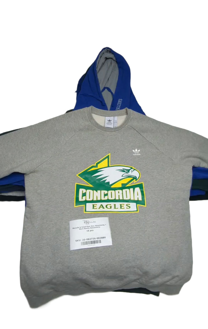 Recycle & Good Over Size Advertising + More Sports Sweatshirts 16 pcs