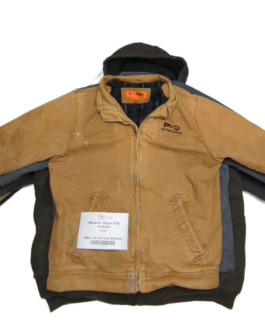 Recycle Mens Y2K Jackets 8 pcs