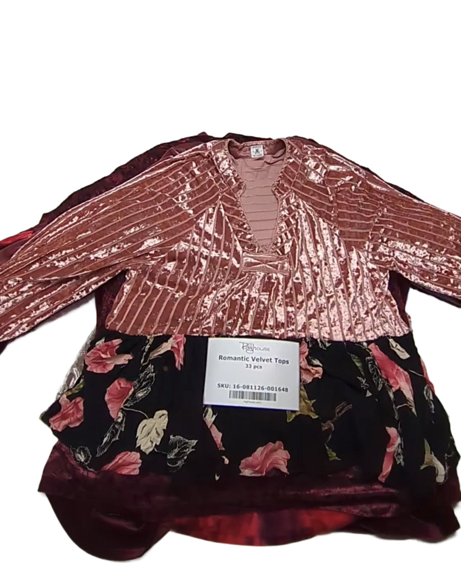 Romantic Velvet Tops 33 pcs