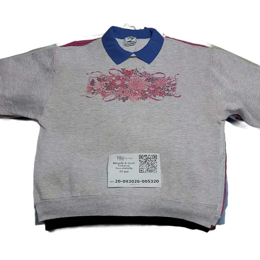 Recycle & Good Collared Sweatshirts 27 pcs