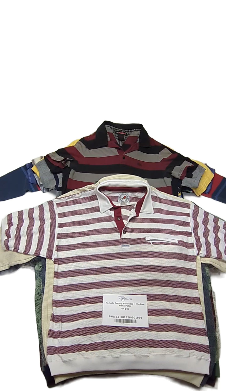 Recycle Preppy Pullovers + Modern Mens Polos 44 pcs