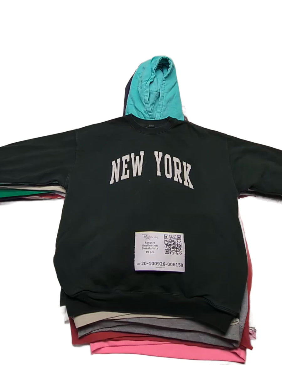 Recycle Destination Sweatshirts 19 pcs