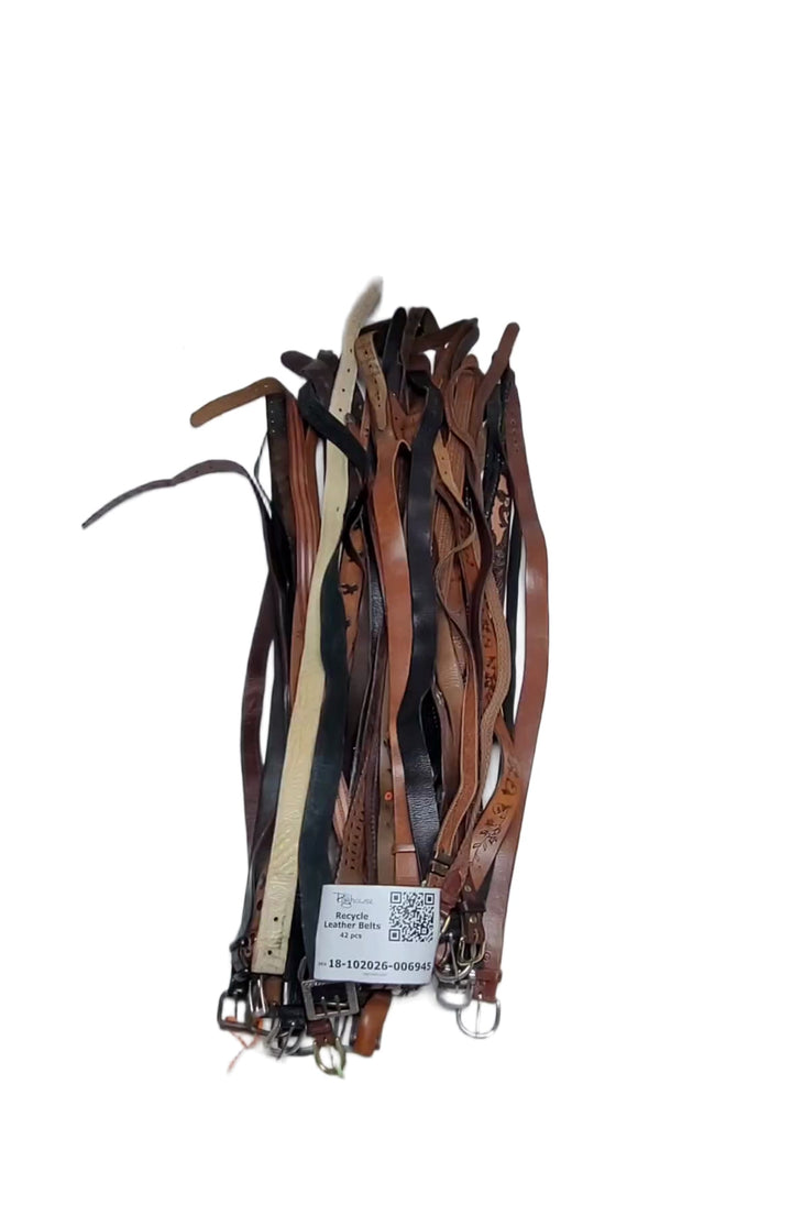 Recycle Leather Belts 42 pcs
