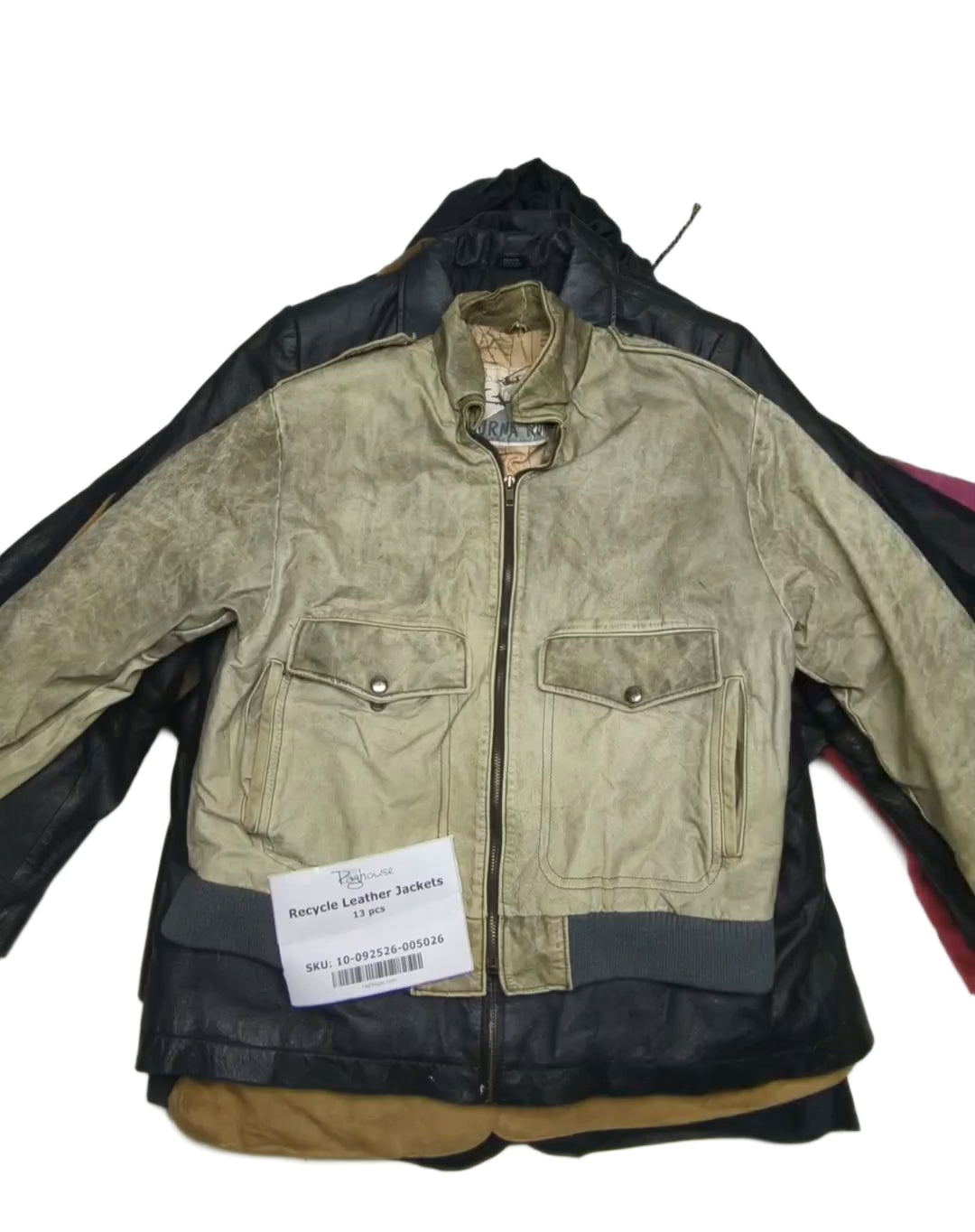 Recycle Leather Jackets 13 pcs