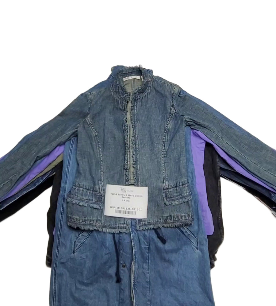 Y2K & Funky & More Denim Jackets 19 pcs