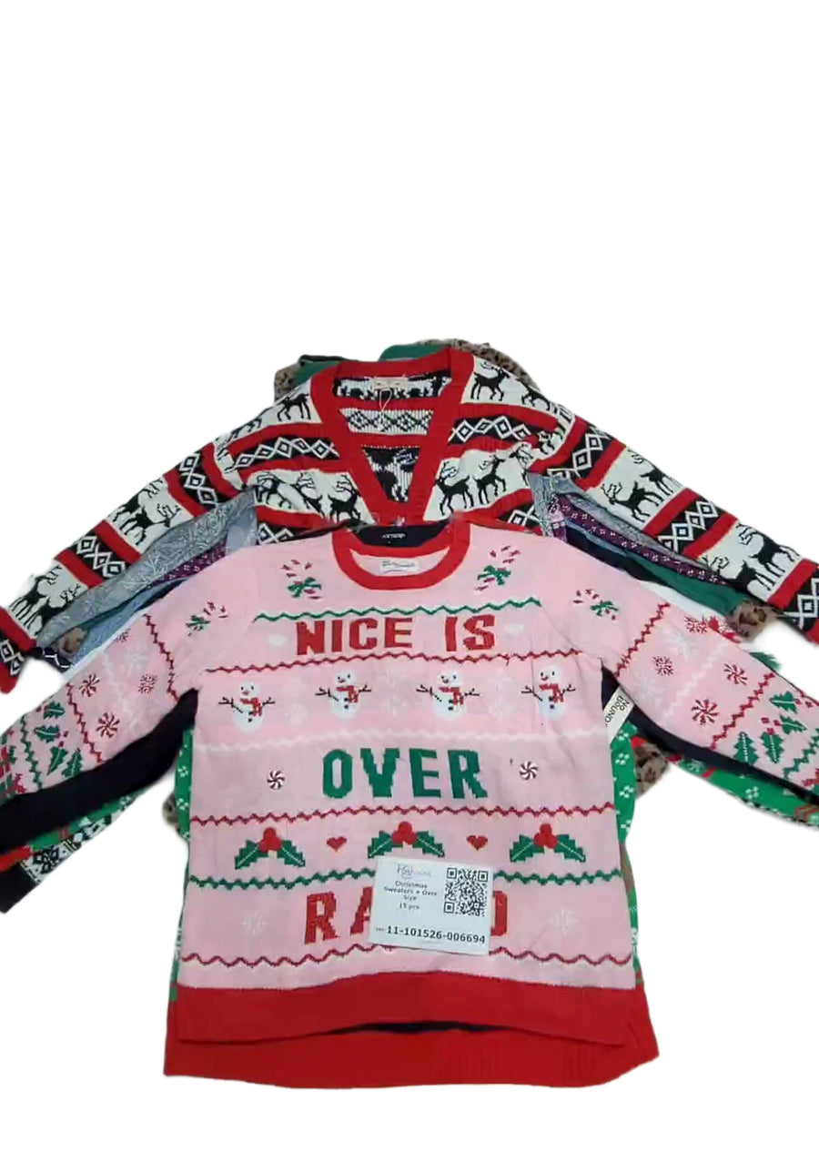 Christmas Sweaters + Over Size 15 pcs