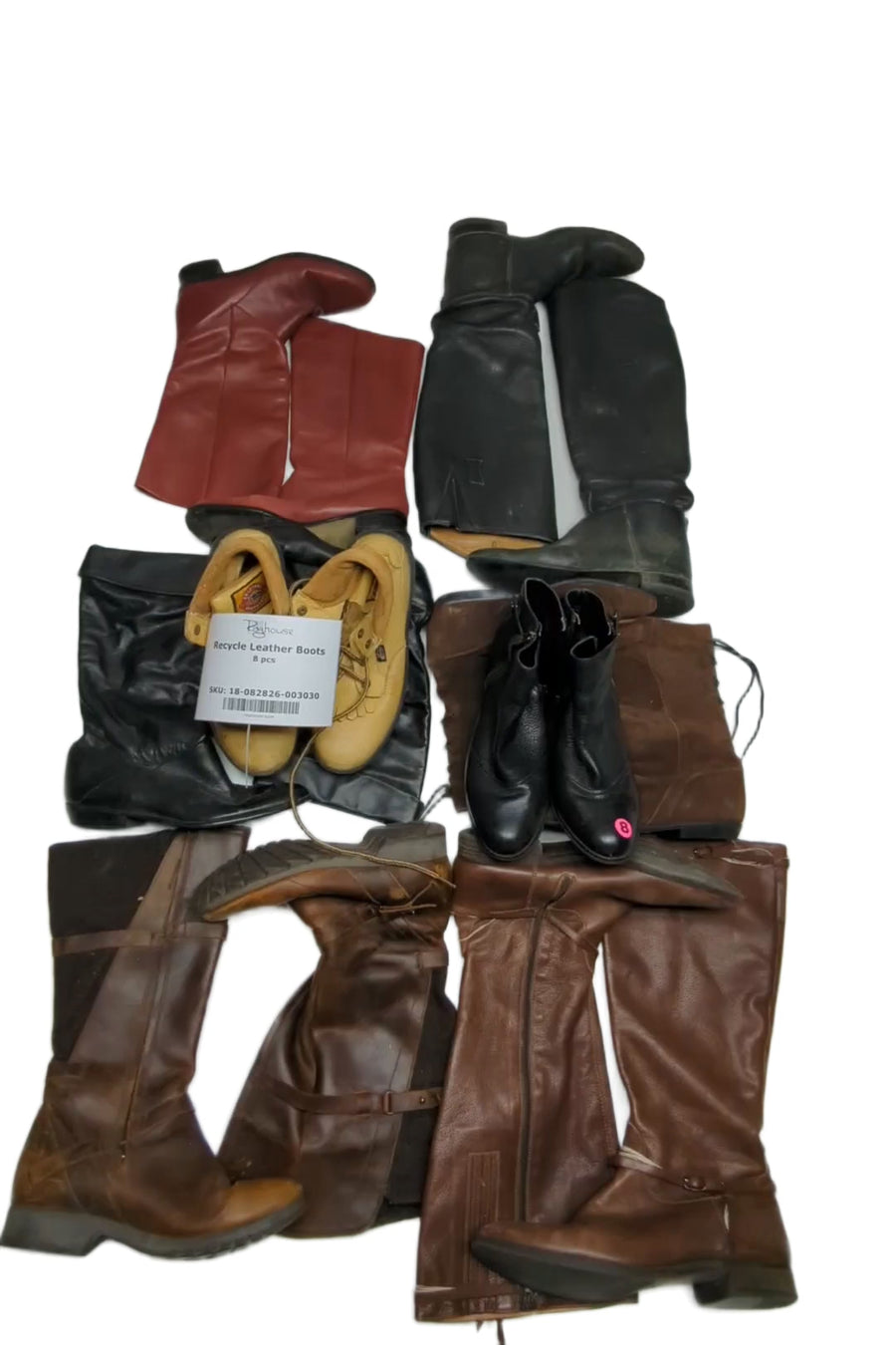 Recycle Leather Boots 8 pcs