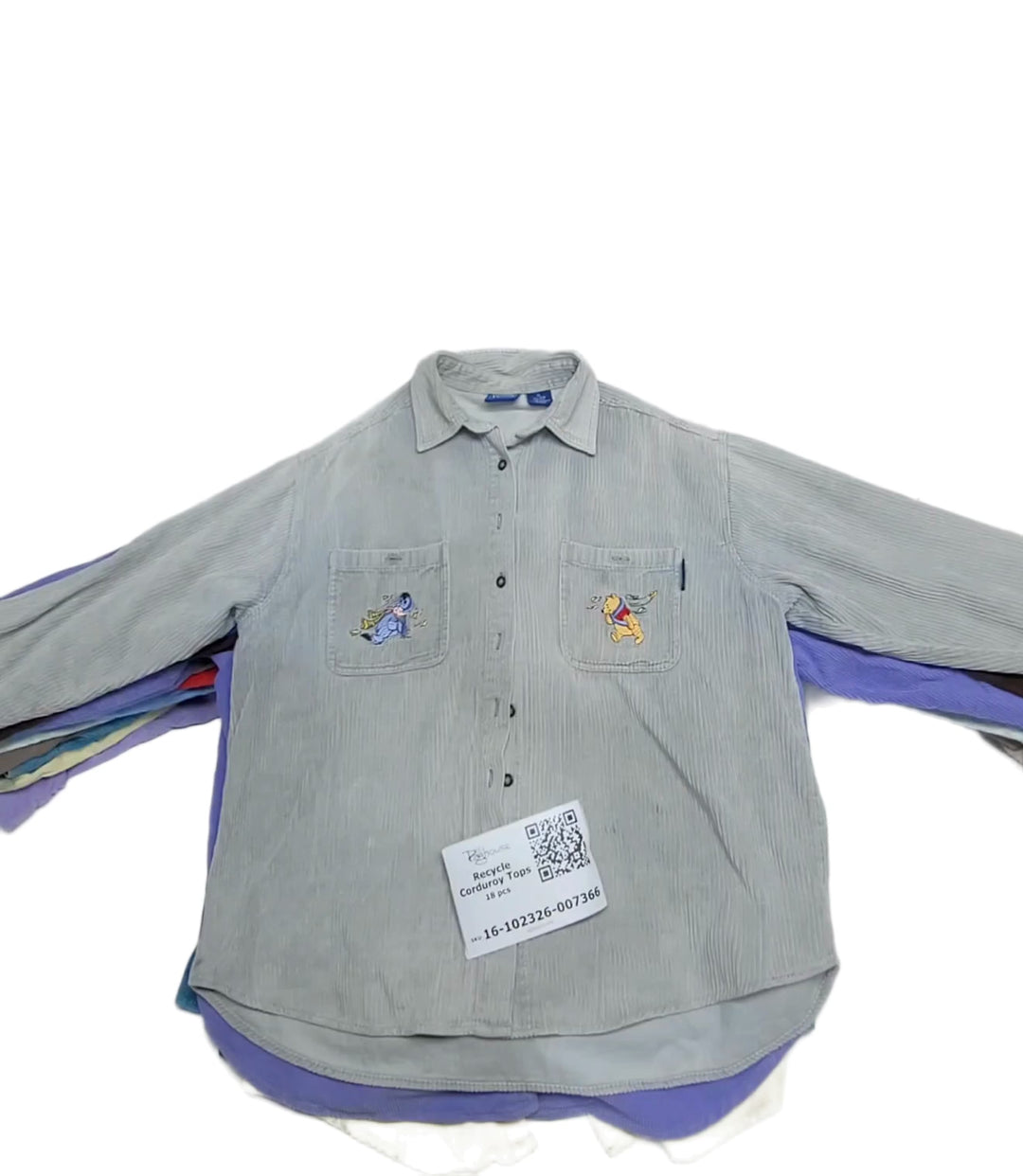 Recycle Corduroy Tops 18 pcs